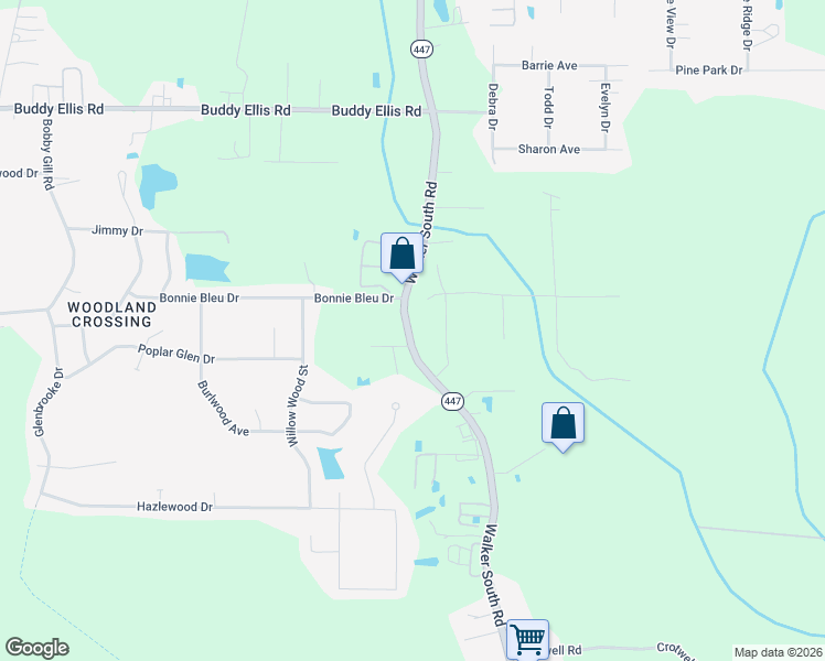map of restaurants, bars, coffee shops, grocery stores, and more near 26120 Walker South Road in Denham Springs