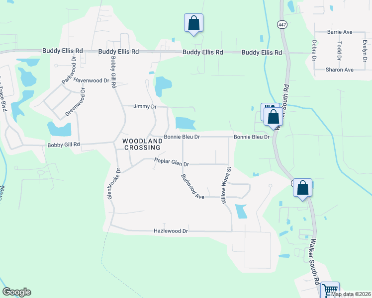 map of restaurants, bars, coffee shops, grocery stores, and more near 26239 Burlwood Avenue in Denham Springs