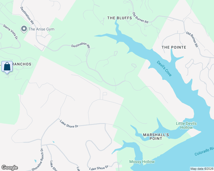 map of restaurants, bars, coffee shops, grocery stores, and more near 5421 Destination Way in Leander