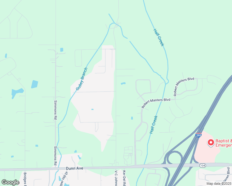 map of restaurants, bars, coffee shops, grocery stores, and more near 11591 V C Johnson Road in Jacksonville