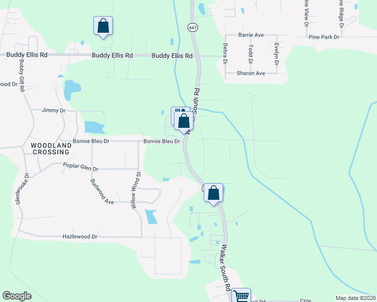 map of restaurants, bars, coffee shops, grocery stores, and more near 26120 Walker South Road in Denham Springs