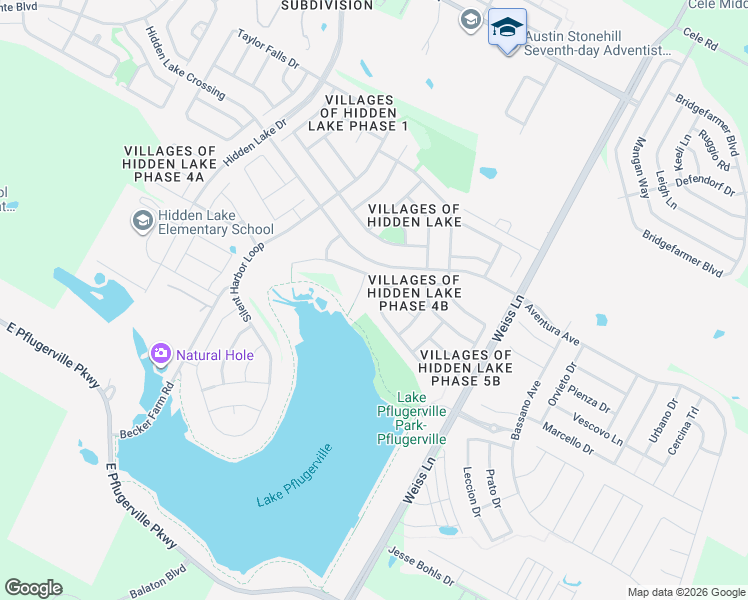 map of restaurants, bars, coffee shops, grocery stores, and more near 18344 Masi Loop in Pflugerville