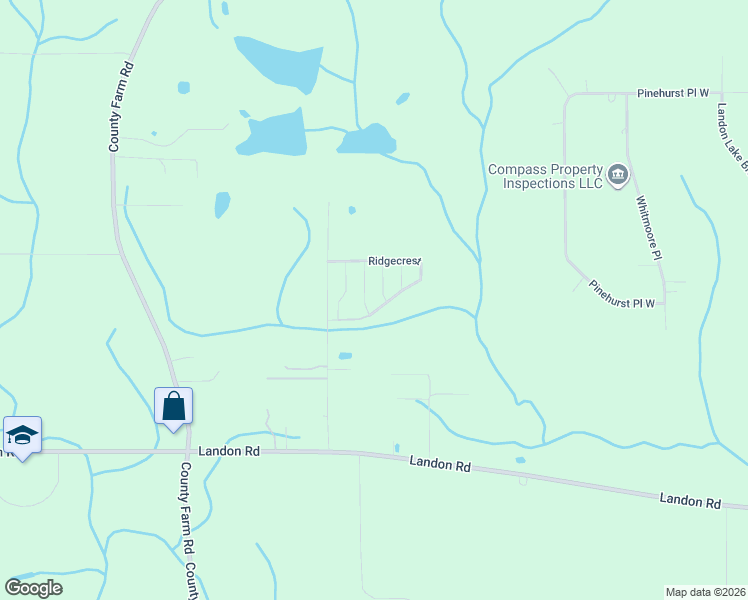 map of restaurants, bars, coffee shops, grocery stores, and more near 58 Ridgecrest in Gulfport