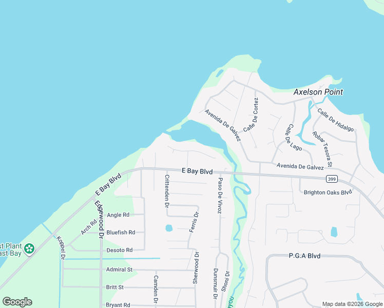 map of restaurants, bars, coffee shops, grocery stores, and more near 2912 Mossy Cove Lane in Navarre