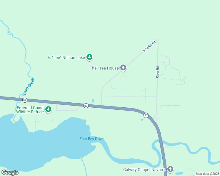 map of restaurants, bars, coffee shops, grocery stores, and more near 8502 Holley Hills Circle in Navarre