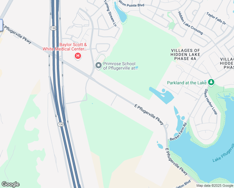 map of restaurants, bars, coffee shops, grocery stores, and more near 2922 East Pflugerville Parkway in Pflugerville