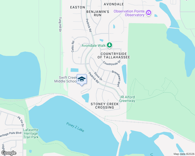 map of restaurants, bars, coffee shops, grocery stores, and more near 5699 Sioux Drive in Tallahassee