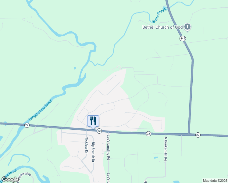 map of restaurants, bars, coffee shops, grocery stores, and more near 40167 Cypress Reserve Boulevard in Ponchatoula