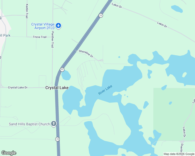 map of restaurants, bars, coffee shops, grocery stores, and more near 2940 Shoreline Drive in Chipley