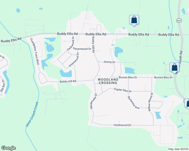 map of restaurants, bars, coffee shops, grocery stores, and more near 26205 Bobby Gill Road in Denham Springs