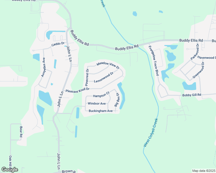 map of restaurants, bars, coffee shops, grocery stores, and more near 11436 Pleasant Knoll Drive in Denham Springs