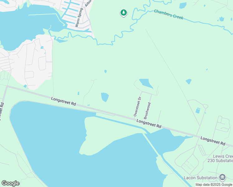 map of restaurants, bars, coffee shops, grocery stores, and more near 11250 Longstreet Road in Willis