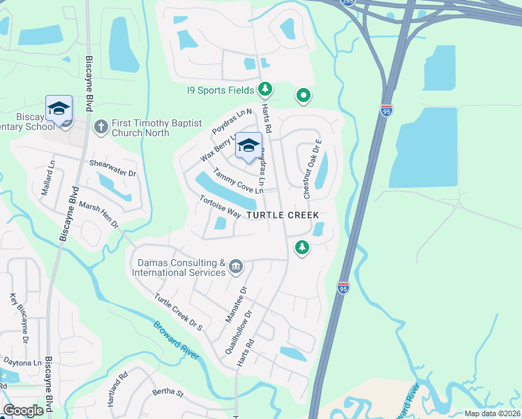 map of restaurants, bars, coffee shops, grocery stores, and more near 11718 Poydras Lane in Jacksonville