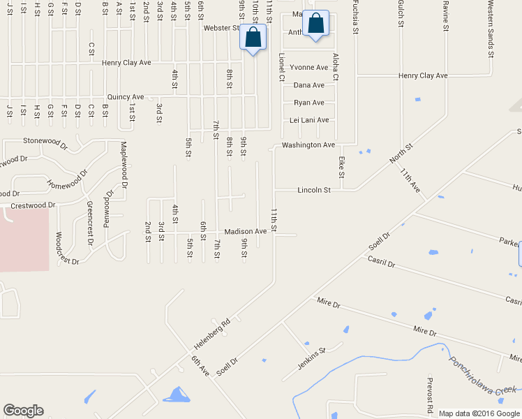 map of restaurants, bars, coffee shops, grocery stores, and more near 70140 10th Street in Covington