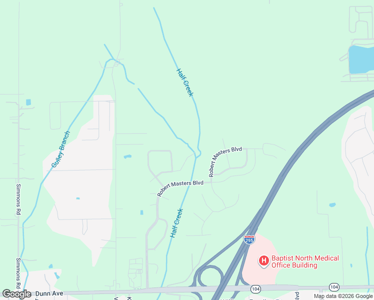 map of restaurants, bars, coffee shops, grocery stores, and more near 5099 Johnson Creek Drive in Jacksonville