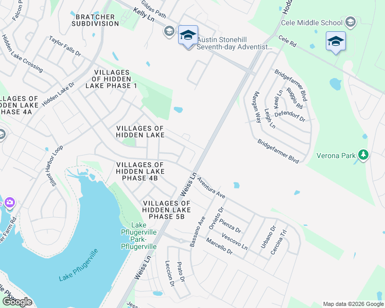 map of restaurants, bars, coffee shops, grocery stores, and more near 4617 Tiddle Lane in Pflugerville