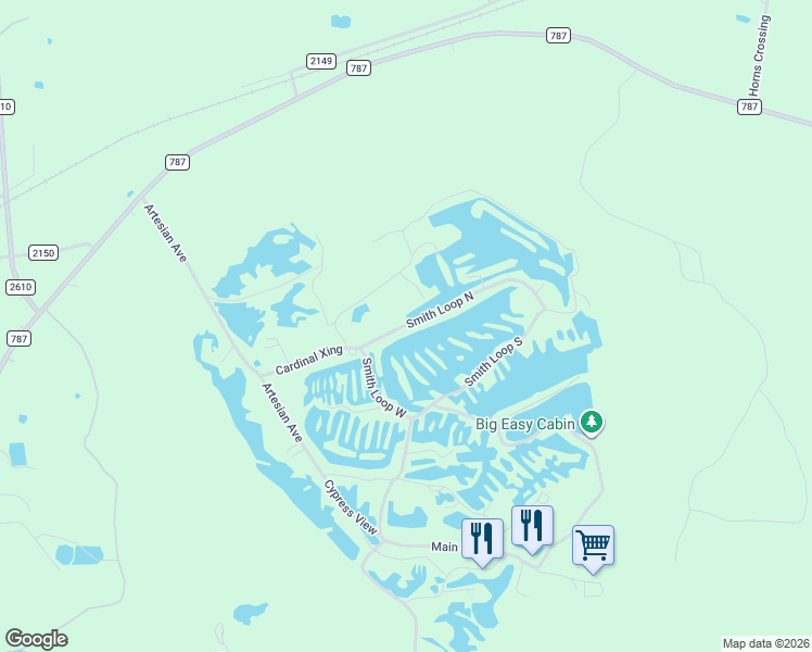 map of restaurants, bars, coffee shops, grocery stores, and more near 17 Smith Loop South in Cleveland