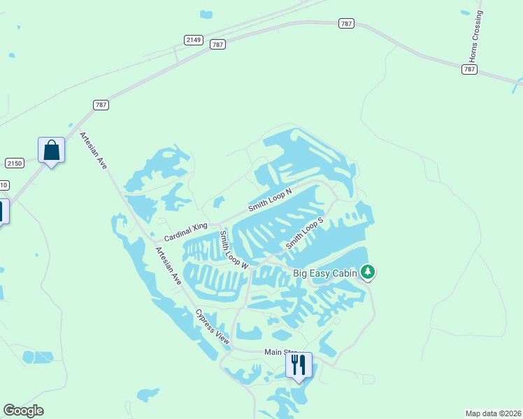 map of restaurants, bars, coffee shops, grocery stores, and more near 17 Smith Loop South in Cleveland
