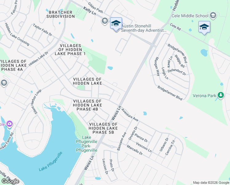 map of restaurants, bars, coffee shops, grocery stores, and more near 4617 Tiddle Lane in Pflugerville