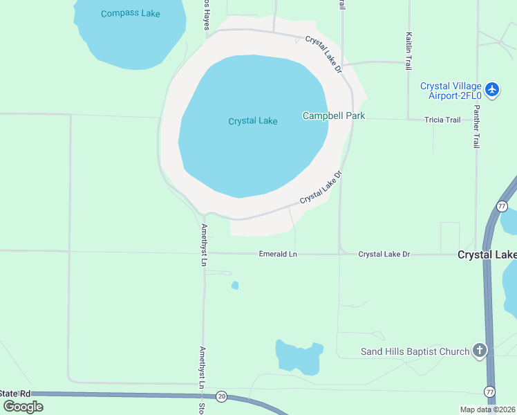 map of restaurants, bars, coffee shops, grocery stores, and more near 4277 Crystal Lake Drive in Chipley
