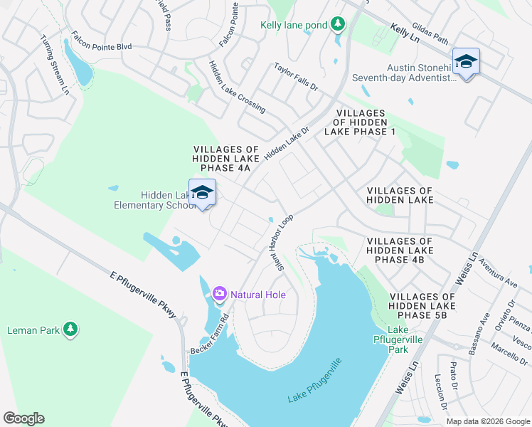 map of restaurants, bars, coffee shops, grocery stores, and more near 3724 Wetland Drive in Pflugerville