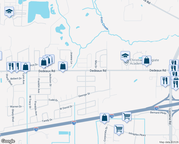 map of restaurants, bars, coffee shops, grocery stores, and more near 11304 Fairfield Lane in Gulfport