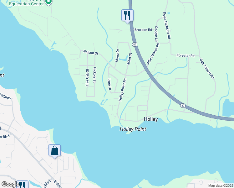 map of restaurants, bars, coffee shops, grocery stores, and more near 3103 Lynn Drive in Navarre