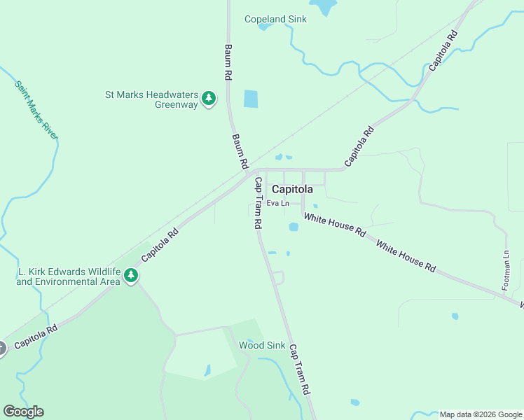 map of restaurants, bars, coffee shops, grocery stores, and more near 11235 Eva Lane in Tallahassee