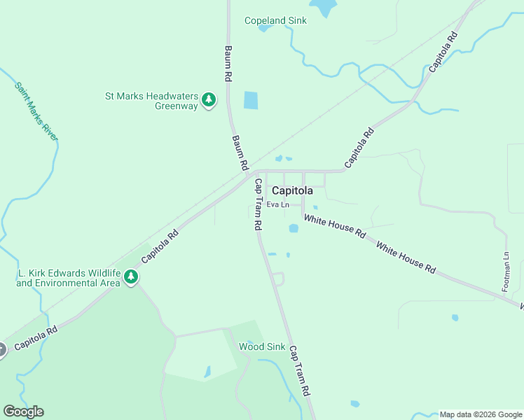 map of restaurants, bars, coffee shops, grocery stores, and more near 11235 Eva Lane in Tallahassee