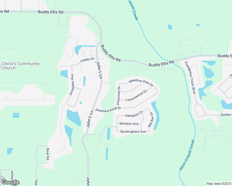 map of restaurants, bars, coffee shops, grocery stores, and more near 26333 Pinecrest Drive in Denham Springs