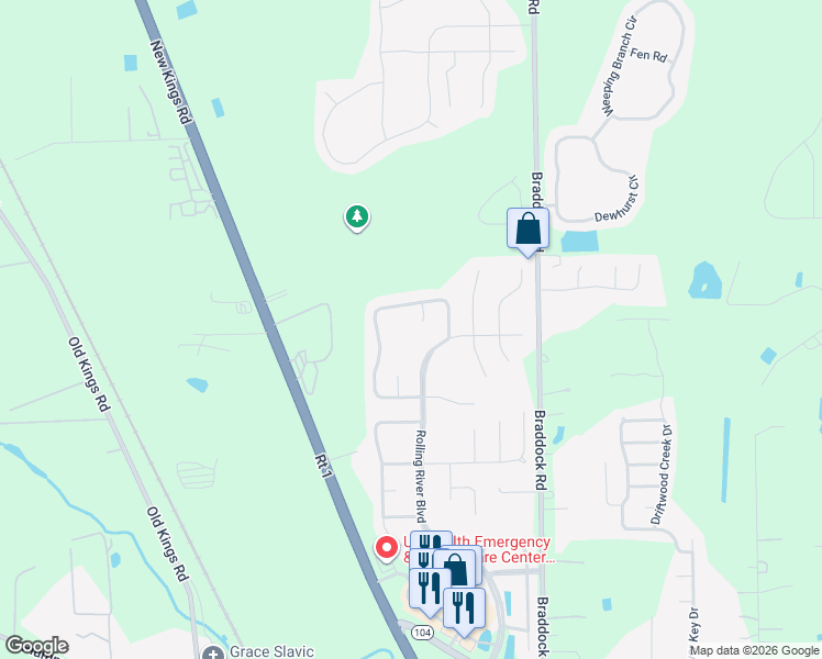 map of restaurants, bars, coffee shops, grocery stores, and more near 11816 Gulf Shores Court in Jacksonville
