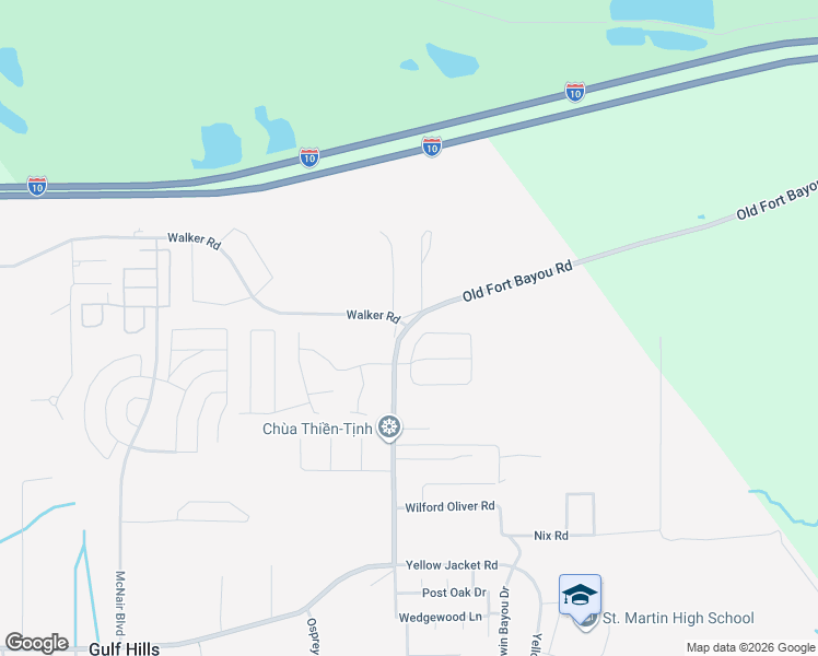 map of restaurants, bars, coffee shops, grocery stores, and more near 6800-6900 Old Fort Bayou Rd in Ocean Springs