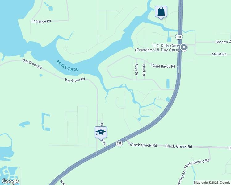 map of restaurants, bars, coffee shops, grocery stores, and more near 383 Laird Drive in Freeport