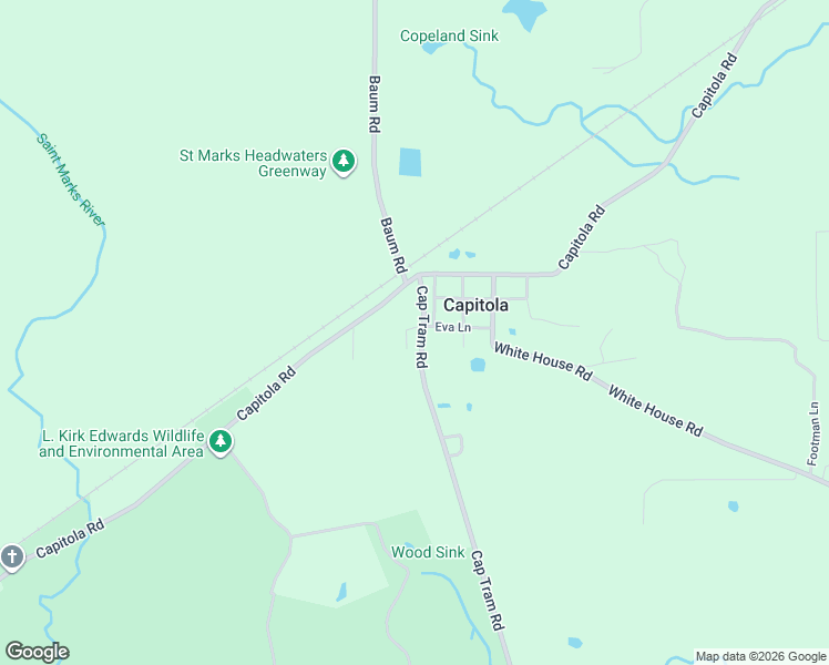 map of restaurants, bars, coffee shops, grocery stores, and more near 930 Cap Tram Road in Tallahassee