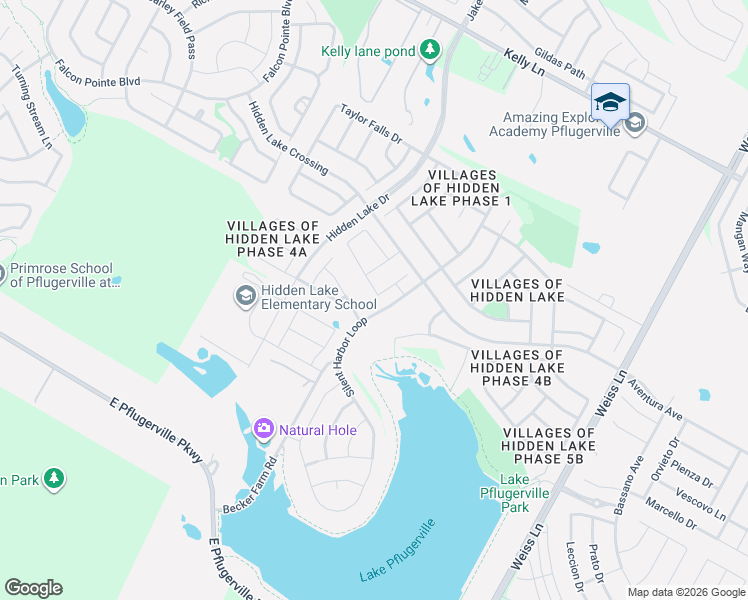 map of restaurants, bars, coffee shops, grocery stores, and more near 3825 Soft Shore Lane in Pflugerville