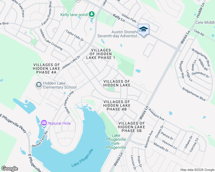 map of restaurants, bars, coffee shops, grocery stores, and more near 18509 Sandy Bottom Drive in Pflugerville