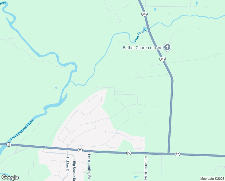 map of restaurants, bars, coffee shops, grocery stores, and more near 24324 Bardwell Lane in Ponchatoula