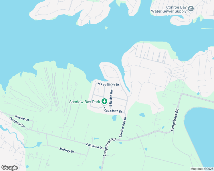map of restaurants, bars, coffee shops, grocery stores, and more near 14388 West Ravine Run in Willis