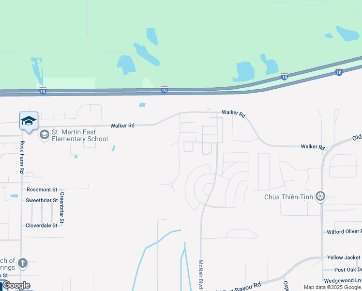 map of restaurants, bars, coffee shops, grocery stores, and more near 2025 Toulouse Street in Ocean Springs
