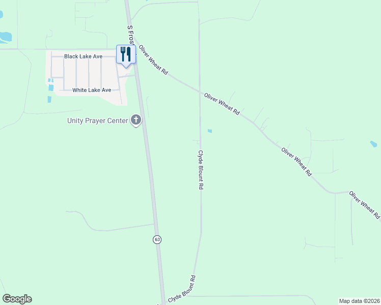 map of restaurants, bars, coffee shops, grocery stores, and more near 26447 Clyde Blount Road in Livingston