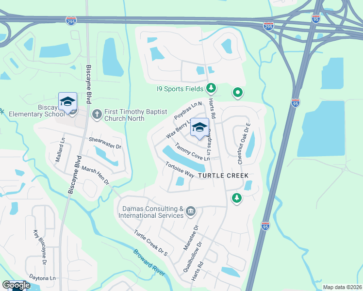 map of restaurants, bars, coffee shops, grocery stores, and more near 984 Tammy Cove Lane in Jacksonville