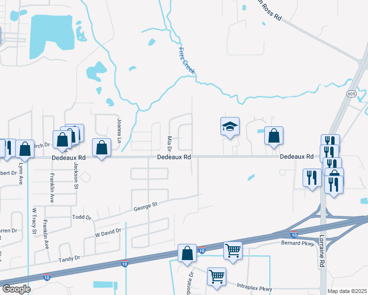 map of restaurants, bars, coffee shops, grocery stores, and more near 12058 Jessica Circle in Gulfport