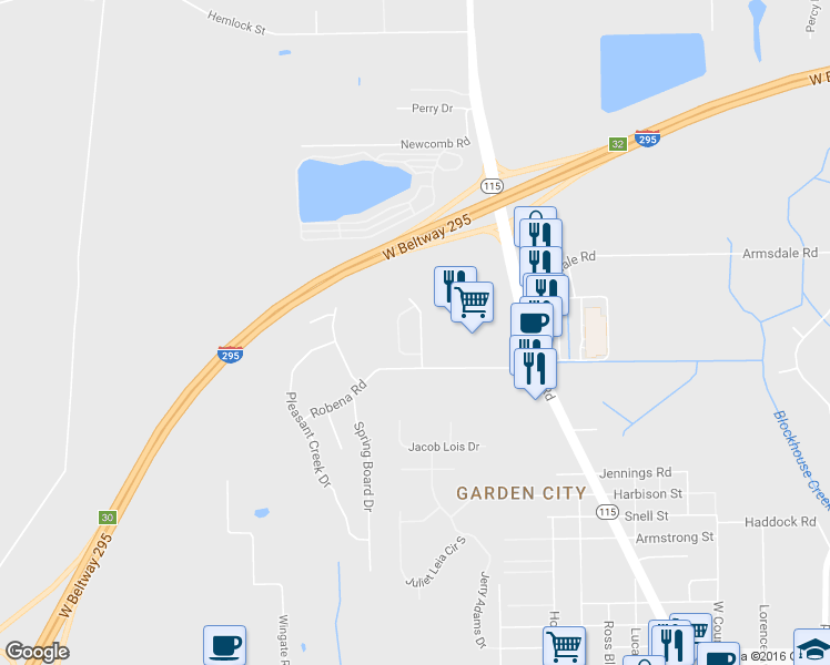 map of restaurants, bars, coffee shops, grocery stores, and more near 12142 Verde Gardens Road in Jacksonville