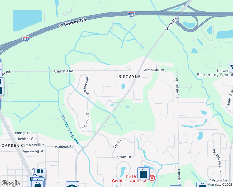 map of restaurants, bars, coffee shops, grocery stores, and more near 2410 Beachview Drive in Jacksonville