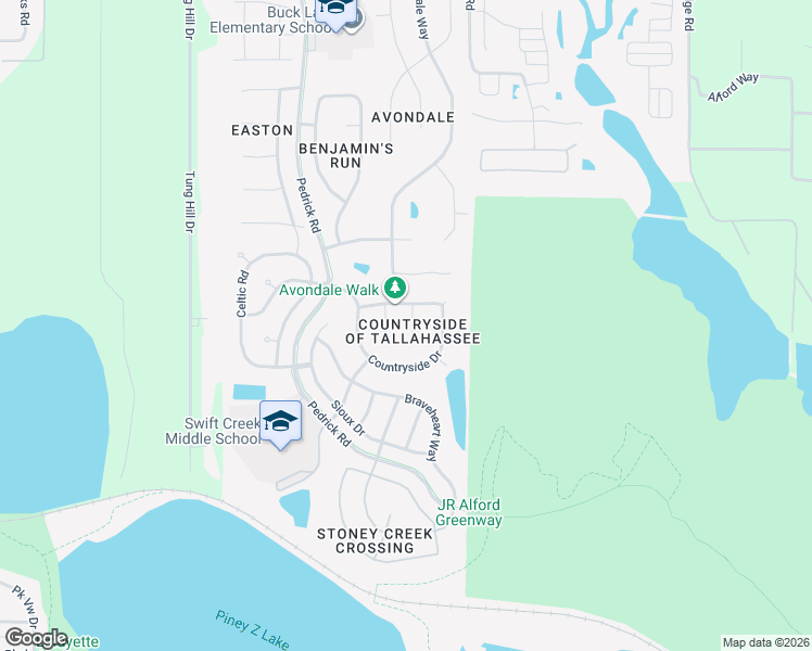 map of restaurants, bars, coffee shops, grocery stores, and more near 927 Poser Court in Tallahassee
