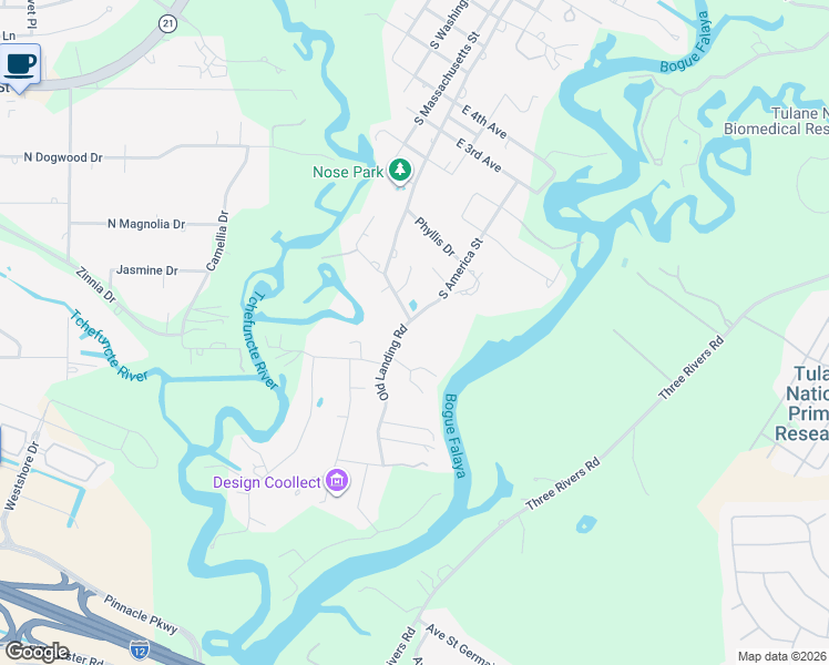 map of restaurants, bars, coffee shops, grocery stores, and more near 429 Old Landing Road in Covington