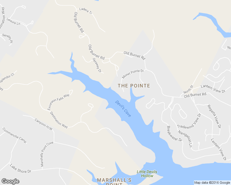 map of restaurants, bars, coffee shops, grocery stores, and more near 18506 Monet Pointe Drive in Jonestown