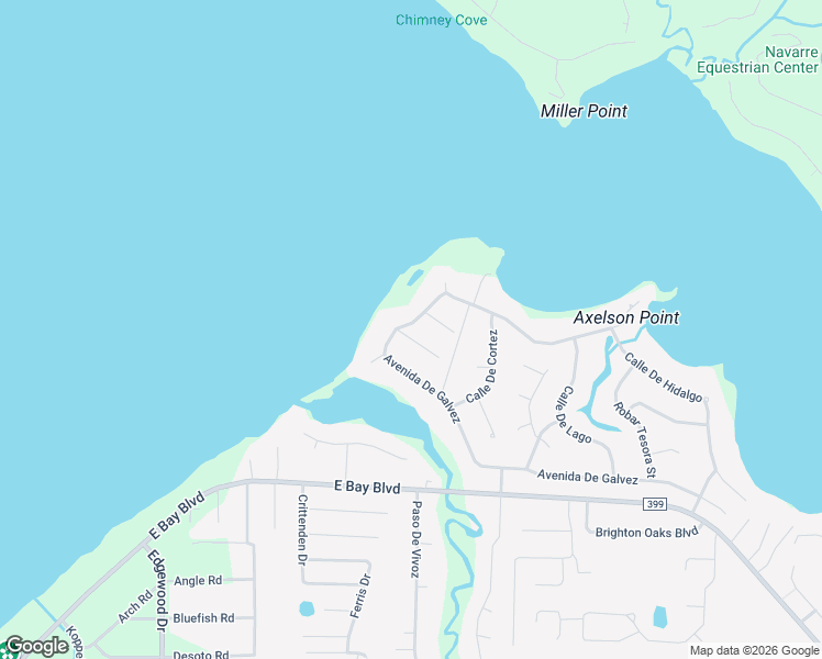 map of restaurants, bars, coffee shops, grocery stores, and more near 6574 Avenida De Galvez in Navarre