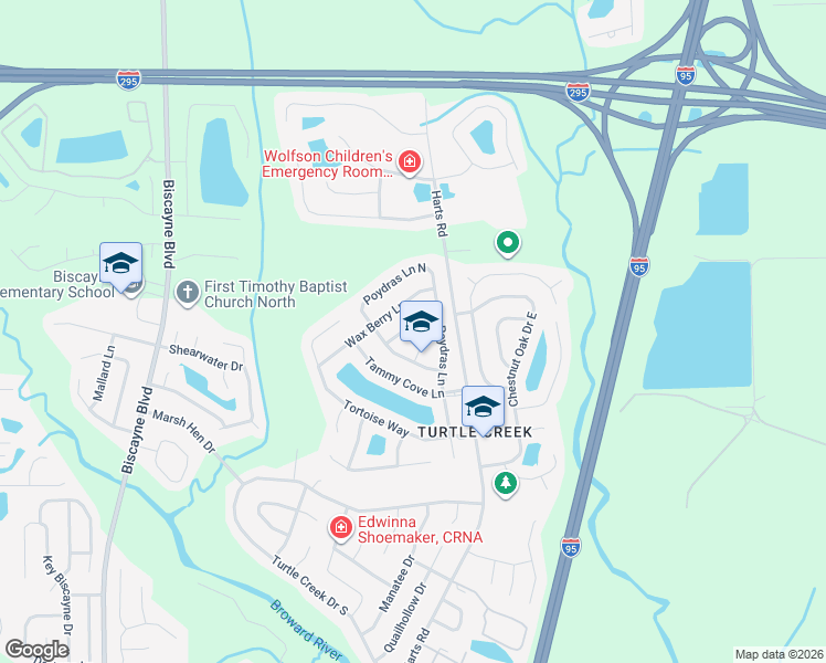 map of restaurants, bars, coffee shops, grocery stores, and more near 842 Magic Cove Lane in Jacksonville