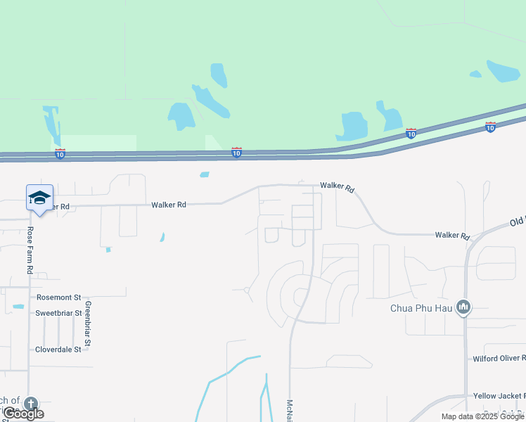 map of restaurants, bars, coffee shops, grocery stores, and more near 7600 Shell Road in Ocean Springs